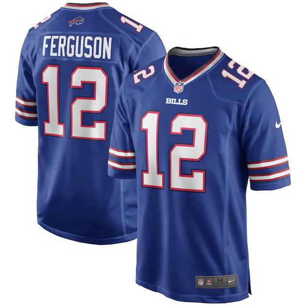 mens nike joe ferguson royal buffalo bills game retired player jersey